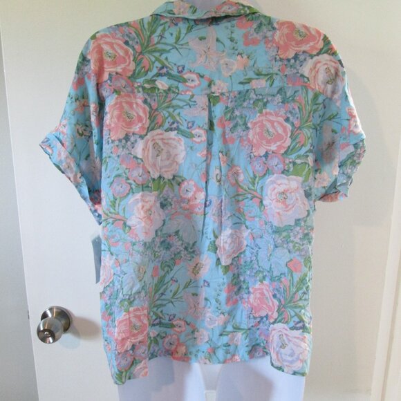 Sanctuary Women's Floral Short-Sleeve Pajama Top NWT S - Picture 6 of 6